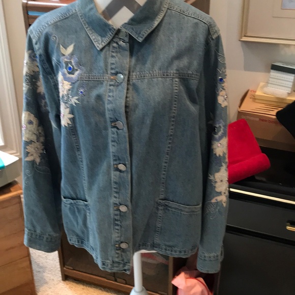 Darling light jean jacket embellished with blue, - Picture 5 of 7